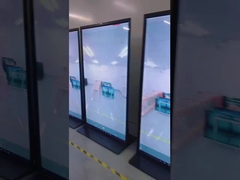 75-Zoll-Bodenstand Vollbild-Werbeanzeige 178° Blickwinkel 450cd/m2 Helligkeit