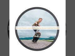 Rundes Werbebildschirm Rundes Android-Display