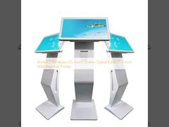 Android Windows OS Touchscreen Digitales Kiosk 21,5 Zoll mit thermischem Drucker