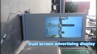 Werbedisplay mit zwei Bildschirmen für den Außenbereich
