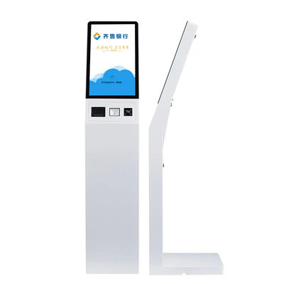 Metall 22 Zoll Information Touchscreen Kiosk Schlange System mit Quittung Drucker
