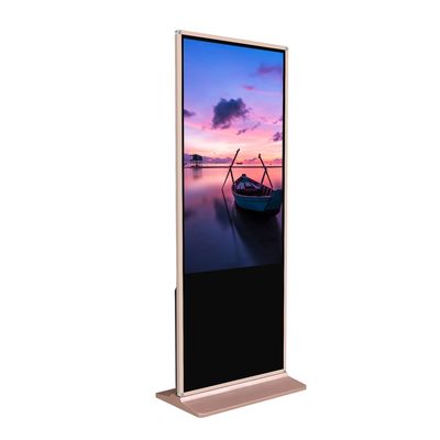 55 Zoll freistehender Touchscreen-Kiosk mit 1920x1080 Auflösung und Infrarot-Touchscreen für Flughafenselbst-Check-in