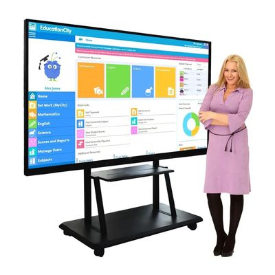110 Zoll digitales interaktives Whiteboard mit 4K Ultra HD Display und elektromagnetischem Stift