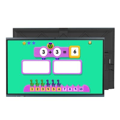 86 Zoll 4K-Auflösung interaktives Whiteboard mit 20-Punkt-Infrarot-Touch-Smart-Blackboard für den Unterricht