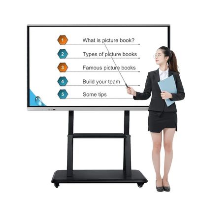 100 Zoll 4K UHD interaktives Whiteboard mit 20-Punkt-Multi-Touch Smart Board für das Klassenzimmer