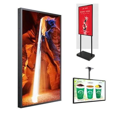 55 Zoll 16:9 Werbedisplay mit hoher Helligkeit, Videoplayer, LCD-Bildschirm mit 2000 cd/m² Helligkeit für Schaufenster