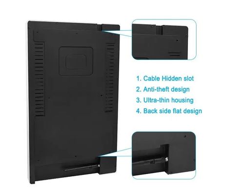 Aluminiumlegierung 50W Aufzugswerbeanzeige mit 1920x1080 Auflösung Digital Signage