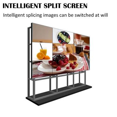 55 Zoll LCD-Spleißwand mit 4K-Auflösung und schmalem Randdisplay für Videowandanwendungen