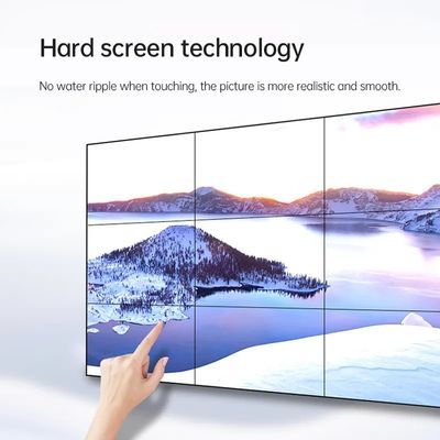 Kommerzielle große LCD Splicing Wand 55 Zoll Überlänge Infrarot-Touchscreen