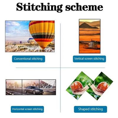65 Zoll hochauflösende 4K-LCD-Splitsche Wand mit 3,5 mm-Spitze für Hochdefinitions-Videowandbildschirme