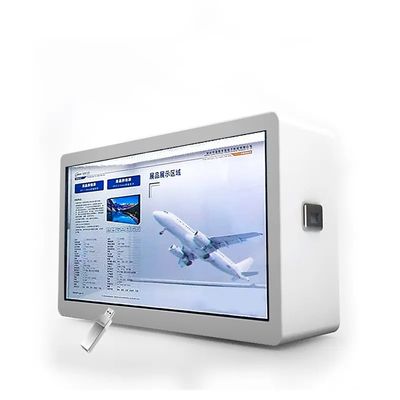 43 Zoll Smart Transparente LCD-Vitrine mit 1920*1080 Auflösung und 450cd/m2 Helligkeit Digital Signage Box