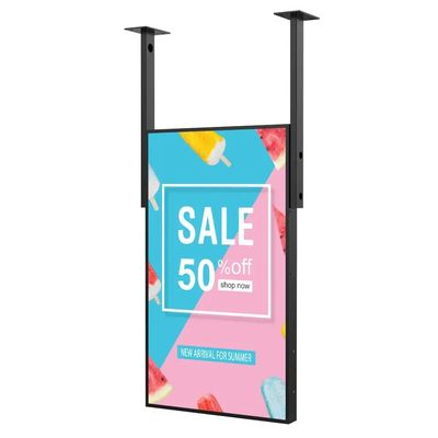 Metall-LCD-Werbedisplay mit hoher Helligkeit 1500 Nits und ROHS-Zulassung für kommerzielle digitale Beschilderung