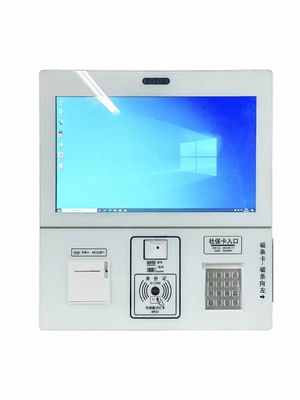 21.5-Zoll-kapazitiver Touchscreen Selbstbedienungskiosk mit QR-Code-Scanner für Krankenhaus-Check-in und Zahlung