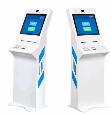 24 Zoll Interaktives Touchscreen Kiosk-System mit Quittungsdrucker und ID-Karteleser