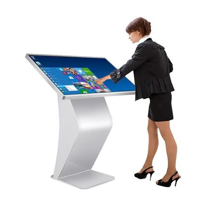 4K Touchscreen auf dem Boden, digitaler Kiosk, 50 Zoll Kapazitäts-Touchscreen