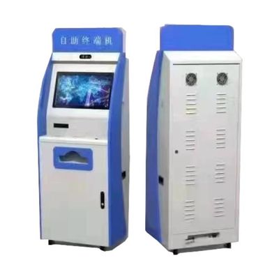 21.5-Zoll-kapazitiver Touchscreen Selbstbedienungskiosk mit multifunktionellem Zahlungssystem und Metallschrank