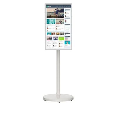 24 Zoll tragbarer Bodenhalter Touchscreen Digital Kiosk mit Android NFC und anpassbarem Bildschirm