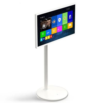 24 Zoll tragbarer Bodenhalter Touchscreen Digital Kiosk mit Android NFC und anpassbarem Bildschirm