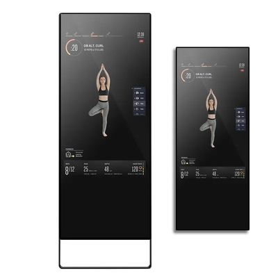 43-Zoll-Smart Fitness-Spiegel mit Android 7.1 RK3288 und individuell angepasster Helligkeit LCD-Werbeanzeige