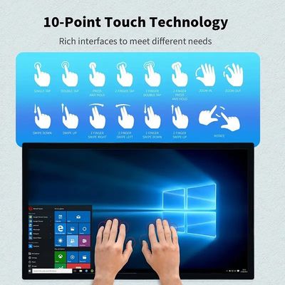 43 Zoll Hochhelligkeits-Kapazitiv-Touchscreen-Monitor Industrie-Display