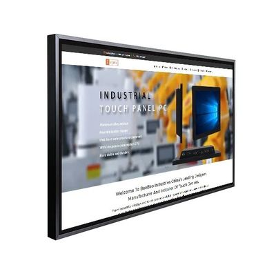 55 Zoll Infrarot-Touchscreen-Monitor, wandmontiertes LCD-Display mit 10-Punkt-kapazitivem Touch