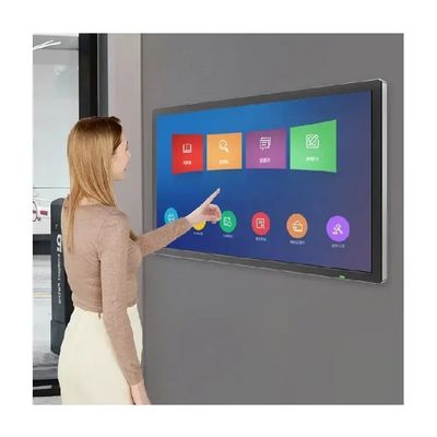 50 Zoll Wandmontierte Infrarot-Touchscreen-Monitor PC Ultra Narrow Edge HDMI-Anschluss
