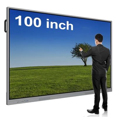 100 Zoll Full HD Großes digitales interaktives Whiteboard Smart Flachbildschirm