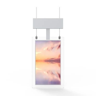 Ultraflacher, heller, sonnenlichttauglicher Digital Signage Bildschirm für Werbung