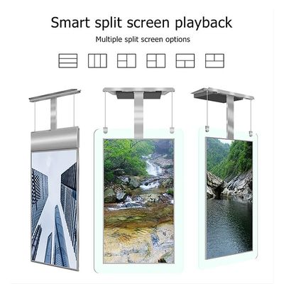 Dual-Screen 55 Zoll hohe Helligkeit Werbebildschirm LCD-Player 1500 nits