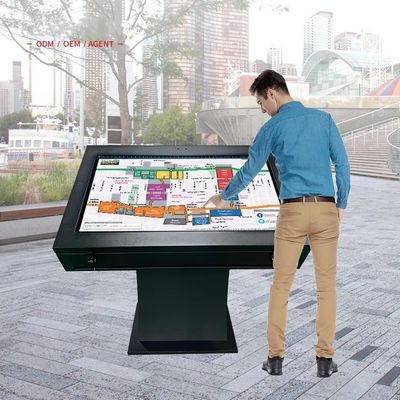 Outdoor Touchscreen Interaktiver Informationskiosk Allein in einem Standalone 43 Zoll