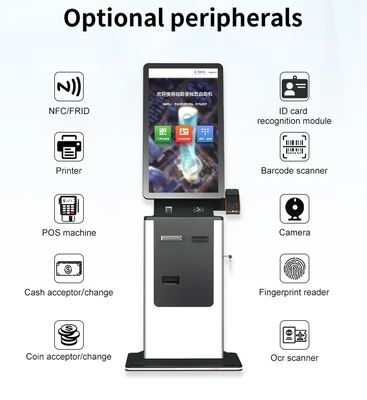 Touchscreen Hotel Selbstcheck-In-Kiosk 32 Zoll Parkplatz Auto Zahlung Selbstbedienung Kiosk