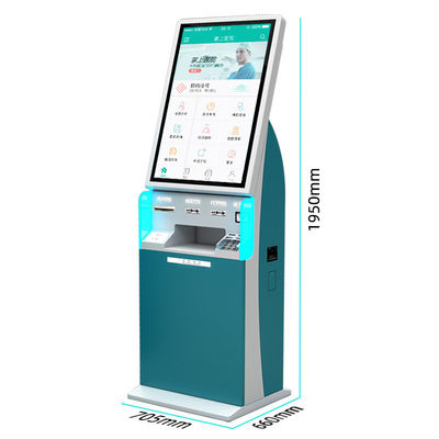 32 Zoll Self-Service-Kiosk mit Touchscreen, A5-Drucker und Barcode-Scanner