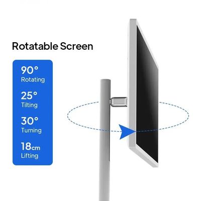 Tragbare 27 Zoll drehbare Touchscreen Selbstbedienung Kiosk mit Android OS