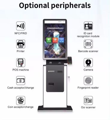 32 Zoll Touchscreen Self-Service-Kiosk mit individueller Marke und multifunktionalen Funktionen