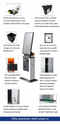 32 Zoll Touchscreen Self-Service-Kiosk mit individueller Marke und multifunktionalen Funktionen
