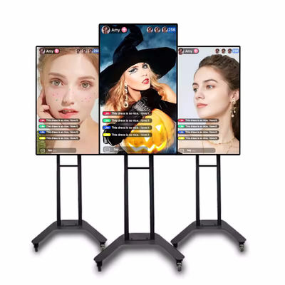 Live-Übertragung LCD Werbebildschirm HDMI/VGA/Eingänge Drahtloses Sharing-Display