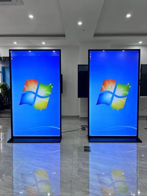 75-Zoll-LCD-Werbeanzeige mit 178° Blickwinkel 450cd/m2 Helligkeit und 3000:1 Kontrastverhältnis für kommerzielle digitale Beschilderung