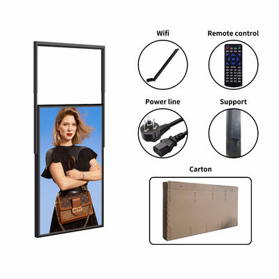 Hang Installation Werbeanzeige mit hoher Helligkeit Eisenmaterial Wifi Informationsveröffentlichung