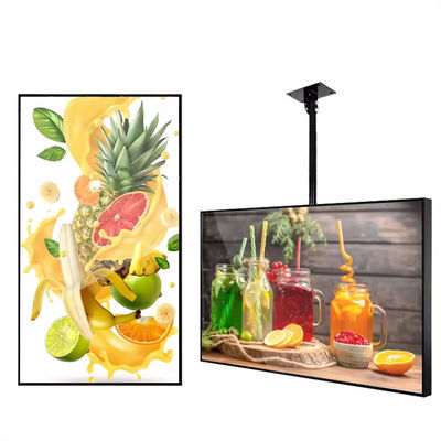 Werbeanzeige mit hoher Helligkeit mit 3000 Nits Helligkeit für Fenster-Digital Signage mit breitem Temperaturbereich und Hang-Installation
