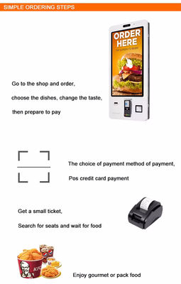 Hochleistungs-Self-Ordering-Kiosk mit 100% A+ Panel, 178° Betrachtungswinkel und staub- und vandalismusgeschützten Merkmalen