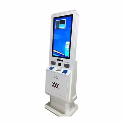 Mehrsprachiger Selbstcheck-Kiosk mit Bargeld- und Kreditkartenleser