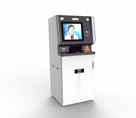 Individuelles Selbstcheck-Kiosk mit Gesichtserkennungskamera, Kartenverteiler und LED-Leuchten