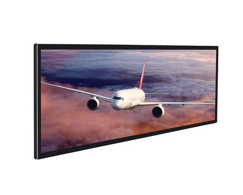 Metall-LCD-Werbedisplay mit 3840x1080 Auflösung und 32:9 Seitenverhältnis für Hochleistungs-Digital Signage