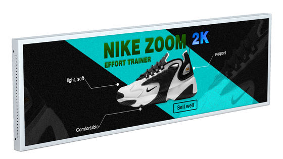 37-Zoll kapazitiver Touchscreen Digital Kiosk mit hoher Auflösung 3840x1080 und Stretch-Strip-Display