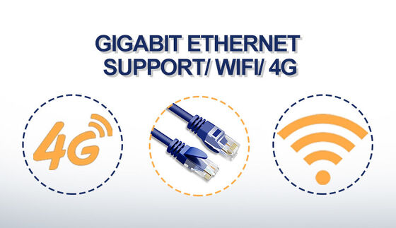 21.5 Inch Self Ordering Kiosk with Multi-language Support and Metal Case Toughened Glass Panel