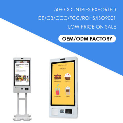 10-Point Capacitive Touch Self Ordering Kiosk with 1920X1080 Resolution and Multi-Language Support