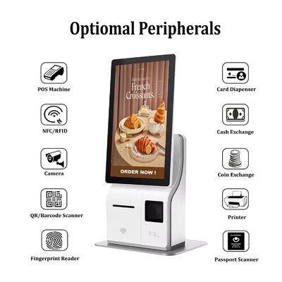 Estar Desktop 15,6"/21,5" Self-Payment-Kiosk mit Gesichtserkennung und Intel Core I3/I5/I7 für Fast-Food-Bestellungen