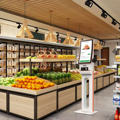 23,6" vertikaler Self-Check-in-Kiosk mit 1920x1080 Auflösung und optionaler Multi-OS-Software
