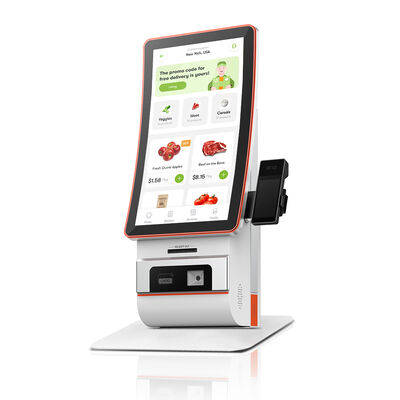 23,6" vertikaler Self-Check-in-Kiosk mit 1920x1080 Auflösung und optionaler Multi-OS-Software
