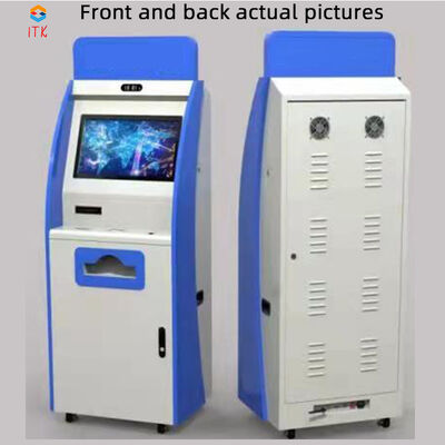Self Checkout Kiosk with Capacitive Touch 10 Point Screen Cash Acceptor and Card Dispenser TFT LCD Display